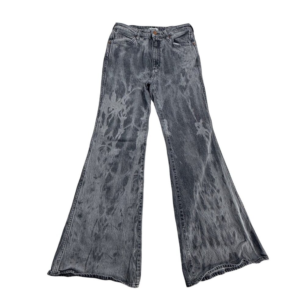 Wrangler Wanderer Flare Jeans W28 L32 Gray 99% Cotton 1% Elastane Made In Tunisi - Picture 2 of 8